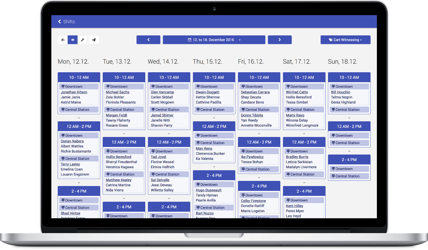 Dashboard Jw Management